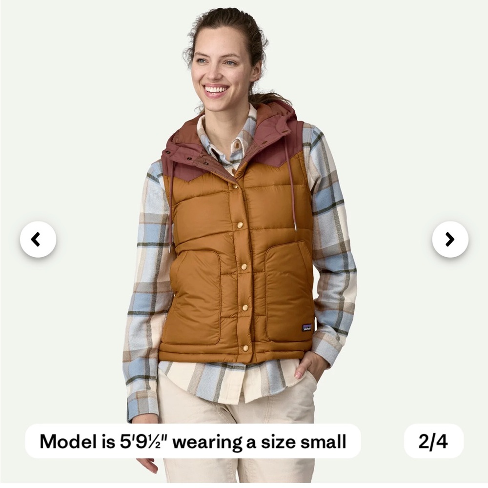 Patagonia bivy womens  Puffer Vest L NWOT - Picture 4 of 4